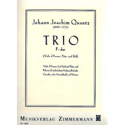 Trio F-Dur : für Viola d'amore (Violine), Flöte - Johann Joachim Quantz