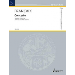 Konzert : für Flöte und Klavier -Jean Francaix
