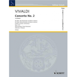 Concerto op.10,2 für Flöte und Streichorchester (Klavierauszug) - Antonio Vivaldi / Arr. Walter Kolneder
