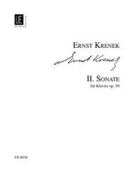 SONATE NR.2 OP.59 : FUER KLAVIER - Ernst Krenek