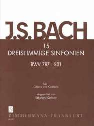 15 dreistimmige Sinfonien : - Johann Sebastian Bach / Arr. Ekkehard Carbow