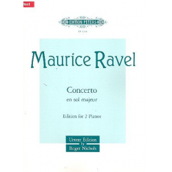 Concerto en sol majeur pour piano et orchestre : - Maurice Ravel
