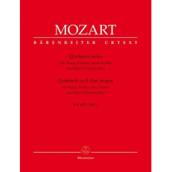 Quintett Es-Dur KV407 : für Horn, - Wolfgang Amadeus Mozart