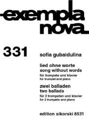 Lied ohne Worte : für Trompete und Klavier - Sofia Gubaidulina
