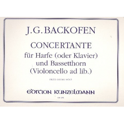 Concertante : für Harfe (Klavier) - Johann Georg Heinrich Backofen