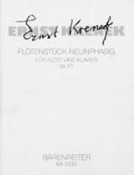 Flötenstück neunphasig (1959) : für Flöte und Klavier - Ernst Krenek
