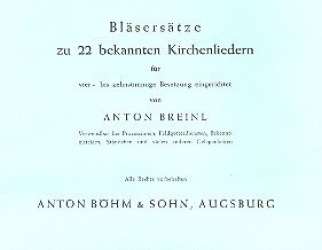 Bläsersätze zu 22 bekannten Kirchenliedern (Stimmensatz) - Diverse / Arr. Anton Breinl