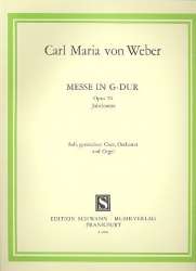 Messe G-Dur op.76 : für Soli, Chor -Carl Maria von Weber