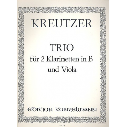 Trio : für 2 Klarinetten und Viola - Conradin (Konradin) Kreutzer