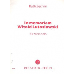 In memoriam Witold Lutoslawski : - Ruth Zechlin