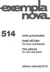2 Stücke : für Horn und Klavier - Sofia Gubaidulina