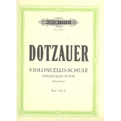 Violoncelloschule Band 2 - Justus Johann Friedrich Dotzauer