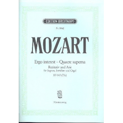 Ergo interest quaere superna : für Sopran und Streicher - Wolfgang Amadeus Mozart / Arr. Michael Obst