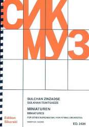 Miniatures : für Streichorchester - Sulchan Zinzadse