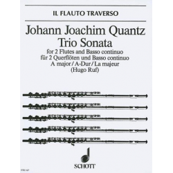Triosonate A-Dur : für 2 Flöten - Johann Joachim Quantz