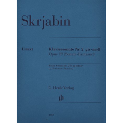 Sonate gis-Moll Nr.2 op.19 : für Klavier - Alexander Skrjabin / Scriabin