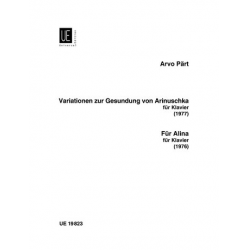 Variationen zur Gesundung von Arinuschka / Für Alina -Arvo Pärt