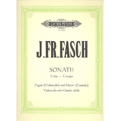 Sonate C-Dur : für Violoncello - Johann Friedrich Fasch