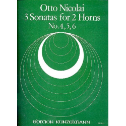 3 Sonatas : for 2 horns -Otto Nicolai