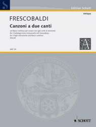 Canzoni : a 2 canti col bc - Girolamo Frescobaldi