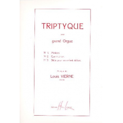 Triptyque op.58 : pour grand orgue - Louis Victor Jules Vierne