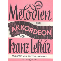 Melodien für Akkordeon Band 1 - Franz Lehár / Arr. Friedrich Maschner