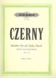 Etüden für die linke Hand op.718 : - Carl Czerny