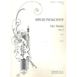 4 Stücke op.3 : für Klavier - Sergei Prokofieff