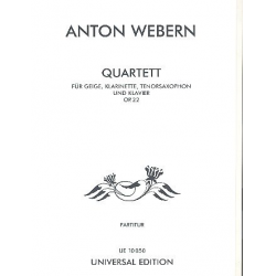 Quartett op.22 : für Violine, Klarinette, - Anton von Webern