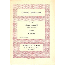 Cruda Amarilli : für gem Chor - Claudio Monteverdi
