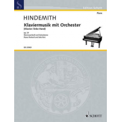 Klaviermusik mit Orchester op.29 : für Klavier - Paul Hindemith
