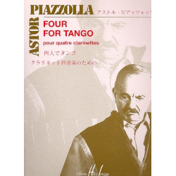 Four for Tango : pour 4 clarinettes -Astor Piazzolla