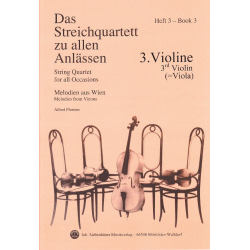 Das Streichquartett zu allen Anlässen Band 3 - Violine 3 (Viola) -Alfred Pfortner