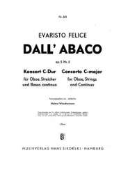 Konzert C-Dur op.5,5 : für Oboe und - Evaristo Felice Dall'Abaco