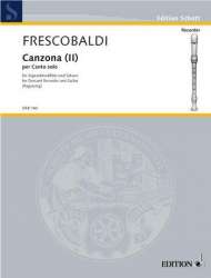 Canzona 2 : für Sopranblockflöte - Girolamo Frescobaldi / Arr. Konrad Ragossnig