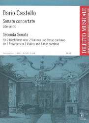 Seconda Sonate : für 2 Blockflöten - Dario Castello