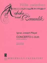 Concerto C-Dur für Flöte und Orchester (Klavierauszug) -Ignaz Joseph Pleyel / Arr.Werner Richter