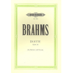 4 Duette op.28 : fuer Alt, Bariton - Johannes Brahms