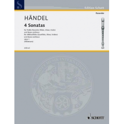 4 Sonaten aus op.1 : für - Georg Friedrich Händel (George Frederic Handel)