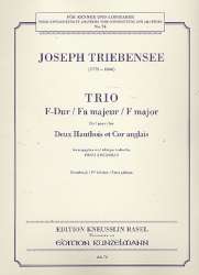 Trio F-Dur : für 2 Oboen - Joseph Triebensee