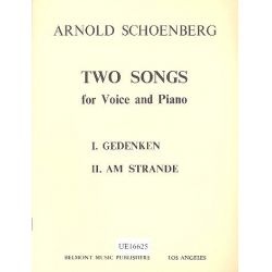 2 frühe Lieder : für Gesang und Klavier - Arnold Schönberg