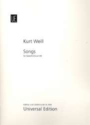 Songs (+CD) : für 4 Saxophone (SATBar) - Kurt Weill