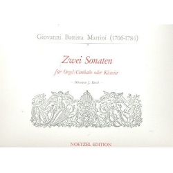 2 Sonaten : für Orgel (Cembalo, Klavier) - Giovanni Battista Martini