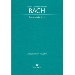 Triosonate e-Moll : für Flöte, - Johann Christoph Friedrich Bach