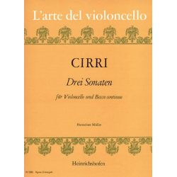 3 Sonaten : für Violoncello - Giovanni Battista Cirri