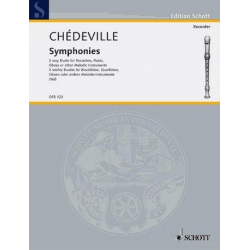 Symphonies : für 2 Melodieinstrumente - Esprit Philippe Chèdeville