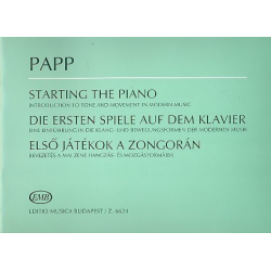 Die ersten Spiele auf dem Klavier - Lajos Papp