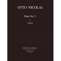 Duett Nr.3 : für 2 Hörner - Otto Nicolai