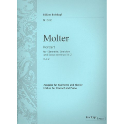 Konzert D-Dur Nr.2 für Klarinette - Johann Melchior Molter / Arr. Michael Obst