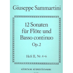 12 Sonaten op.2 Band 2 (Nr.4-6) : -Giuseppe Sammartini